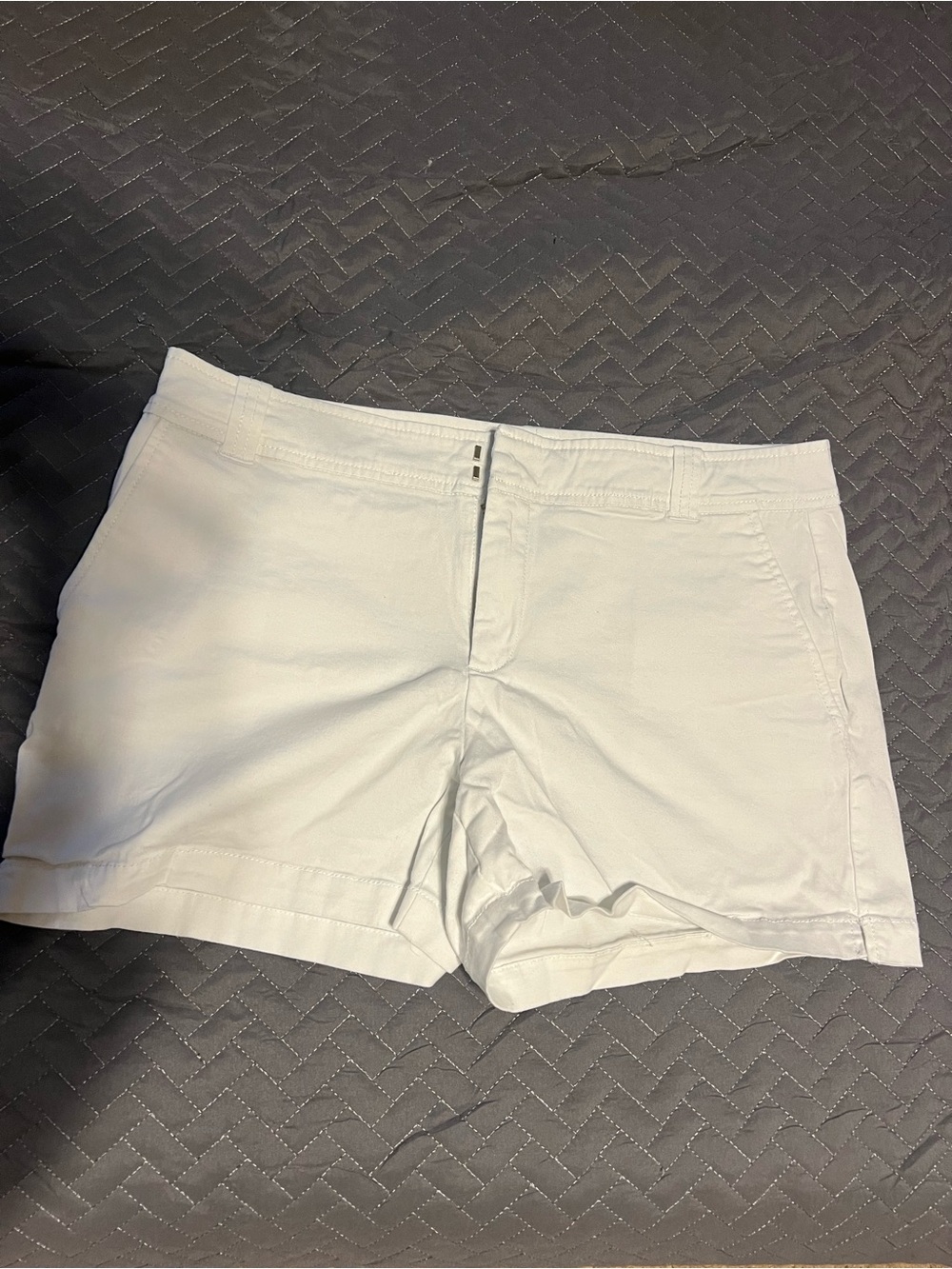 New York & Company White Women's Bermuda Shorts
